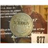 Image 1 : 877.1869 Shield Nickel Counter marked " I, Keen"