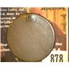 Image 2 : 878.1800 US large Cent Holed and Counter marked "P.B."