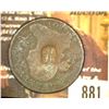 Image 1 : 881.1803 US Large Cent Counter marked Fancy "R".