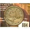 Image 1 : 884.18__ Large Cent Counter marked " H.S. Burges".  Brunk 5930.
