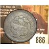 Image 2 : 886.1851 US Large Cent Counter marked "Johnson".