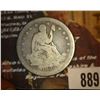 Image 2 : 889.1859 Liberty Seated Quarter Counter marked "C.A Thomas.