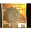 Image 2 : 900.1832 US Large Cent Counter marked " N.J. Tracy".