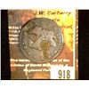 Image 1 : 918.1827 US Large Cent Counter marked "Eagel Head, Cap, Hand & Wheel"