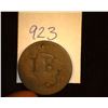Image 1 : 923.1820 US large Cent Counter marked "IB".