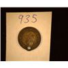 Image 2 : 935.ND Holed British Victoria Medal Counter marked "Anchor H".
