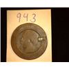 Image 1 : 943.ND French Coin Box Coin Partially Hollowed With Broken Hinged.