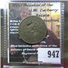 Image 1 : 947.1808 US Half Cent Counter marked "JW". Inwood Island.