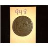Image 2 : 948.1804 US Half Cent Counter marked "FD" Holder says Trinidad 1854-1874 Francois Decalos. Prived at