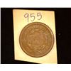 Image 2 : 955.ND US Large Cent Counter marked "A.J. Sutherland Ann Arbor".