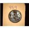 Image 2 : 959.1875 British Half Penny Counter marked Obv. & Rev.