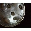 Image 3 : 959.1875 British Half Penny Counter marked Obv. & Rev.
