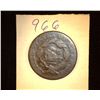 Image 2 : 966.1828 US Large Cent Counter marked "Shield and Dots".