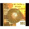 Image 2 : 997.1767 Colonies Francaise Copper of Gaudeloupe. c/s "RF". 3 Sous 9 Deniers. 'Doc' states this piec