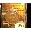 Image 1 : 1025.         1856 U.S. Large Cent c/s "L.N.B." three times on obv., and "GUN WORKS" onm the reverse