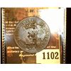 Image 1 : 1102.         1818 U.S. Large Cent c/s "LxK" on obverse and reverse, hole in center.