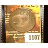 Image 1 : 1107.         1802 U.S. Large Cent c/s obv. & rev. "M". Montserrat, holed.