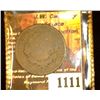 Image 1 : 1111.         Old U.S. Large Cent Counter marked "PATENT".