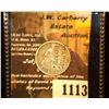 Image 1 : 1113.         1875 U.S. Seated Liberty Dime c/s "HARRY./HOWE." & a five-pointed star beneath.