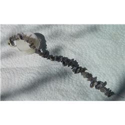 STRING OF ASSORTED POLISHED FREE FORM AMETHYST - APPROX. 60PC ON STRAND - CAN USE DIRECTLY AS A BRAC