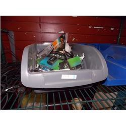 BIN OF BATTERIES