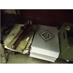 SHELF - FULL OF TILES - WITH CUTTER TOO