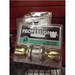 NEW PASSAGE DOOR KNOBS - 3 PKGS