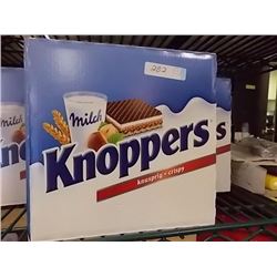 KNOPPERS CRISPY CHOCOLATE WATERS - 24 X 25GM INDIVIDUALLY WRAPPED