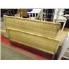 Image 1 : DOUBLE BED FRAME- WICKER & METAL