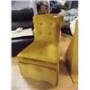 Image 1 : UPHOLSTERED BED SIDE CHAIR - GOLD