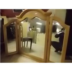 OAK FRAMED WING MIRROR