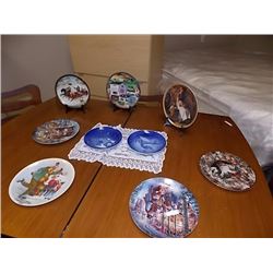 COLLECTOR PLATES - CHRISTMAS THEM - 9 TTL