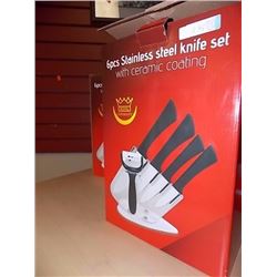 NEW STAINLESS STEEL KNIFE SET - 6 PC - GERMANY