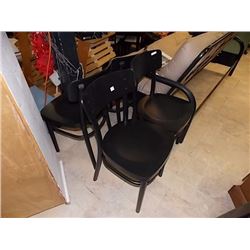 DINING CHAIRS - BLACK - 4 TTL