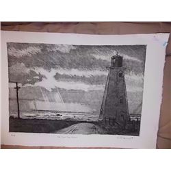 FRAMED LIMITED EDITION LIGHT HOUST PRINT - SIGNED