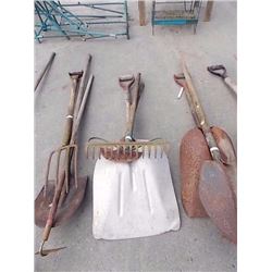 RAKE, EDGER, BARN SHOVEL