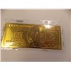 Image 2 : GOLD FOIL BILL - USA $100 .999 FINE GOLD FOIL BILL - NOT LEGAL TENDAR