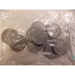 NAZI COINS - GENUINE WWII GERMAN EAGLE & SWASTIKA COINS - 5 PER LOT