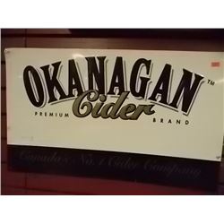 BREWERS COLLECTIBLE SIGN - METAL - OKANAGAN CIDER METAL
