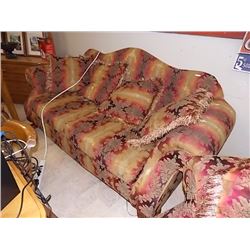 URBANITE CHESTFIELD & LOVE SEAT - WITH LOTS OF THROW CUSIONS