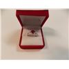 Image 1 : RING - GENUINE 1.0 CT ROUND FACETED RUBY SOLITAIRE IN STERLING SILVER SETTING - RETAIL ESTIMATE $350
