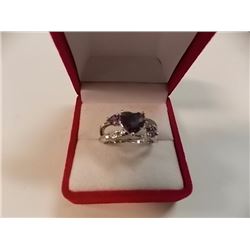 RING - CUSTOM DESIGNED MYSTIC TOPAZ IN STERLING SILVER SETTING - RETAIL ESTIMATE $200