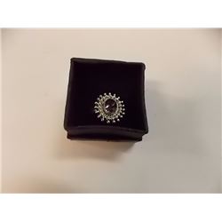RING - CUSTOM DESIGNED MYSTIC TOPAZ IN STERLING SILVER SETTING - RETAIL ESTIMATE $200