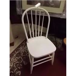 VINTAGE OLD COUNTRY DINING CHAIR - WHITE
