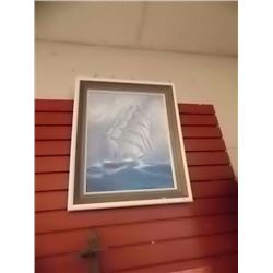 FRAMED PICTURE - SHIP