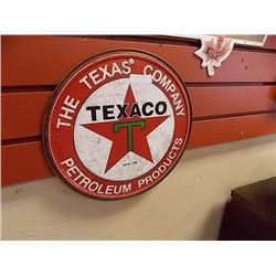 AUTOMOBILIA MEMORABILIA - METAL SIGN - TEXACO