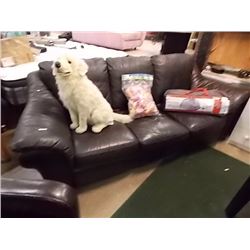 BLACK LEATHER COUCH