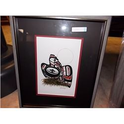 FRAMED RCHARD SHORTY PRINT - RAVEN & LITTLE ONE