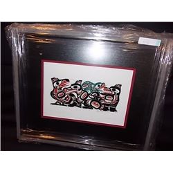 FRAMED RCHARD SHORTY PRINT - CROW FROG WOLF BEAR
