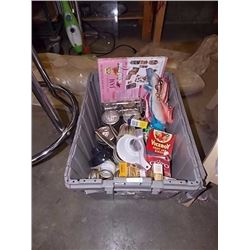 BIN OF CANNING ITEMS